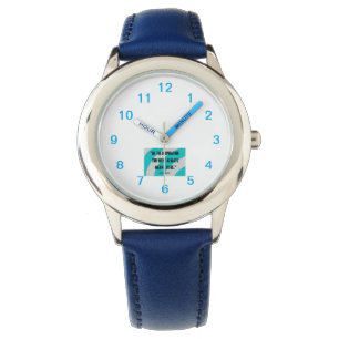 Inspiration Kind blauw lederen bandhorloge Horloge