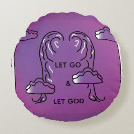 Inspiration Pillow Purple Rond Kussen