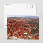 Inspiration Point bij Bryce Canyon I Briefkaart (Voorkant / Achterkant)