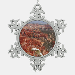 Inspiration Point bij Bryce Canyon I Tin Sneeuwvlok Ornament