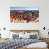 Inspiration Point bij Bryce Canyon II Canvas Afdruk (Insitu (Slaapkamer))