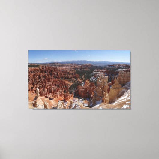 Inspiration Point bij Bryce Canyon II Canvas Afdruk (Voorkant)