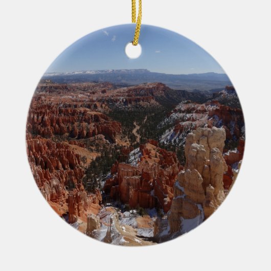 Inspiration Point bij Bryce Canyon II Keramisch Ornament (Voorkant)