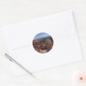 Inspiration Point bij Bryce Canyon II Ronde Sticker (Envelop)