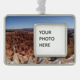Inspiration Point bij Bryce Canyon II Verzilverd Omlijst Ornament