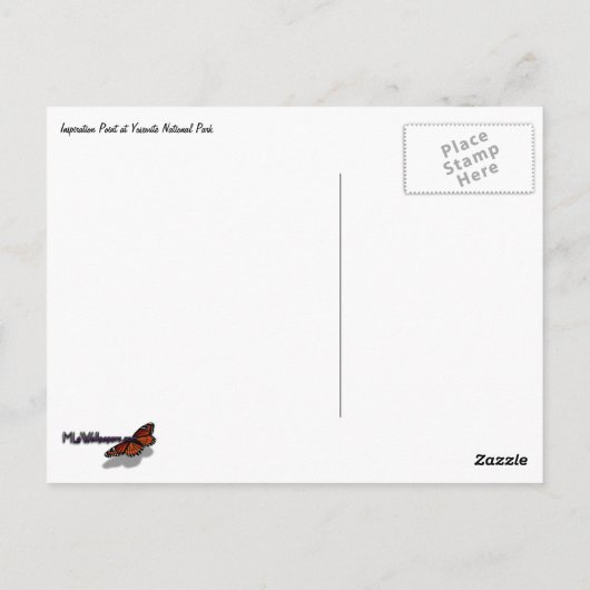 Inspiration Point II Briefkaart (Achterkant)