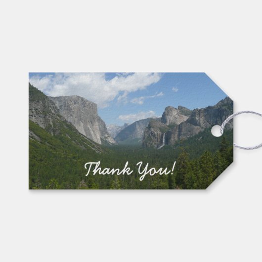 Inspiration Point in Yosemite National Park Cadeaulabel (Voorkant (Horizontaal))