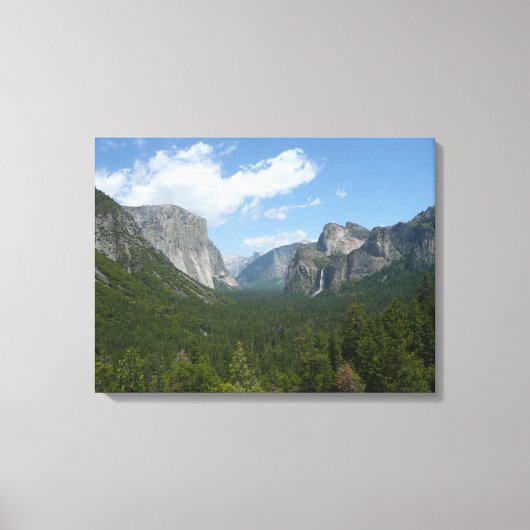 Inspiration Point in Yosemite National Park Canvas Afdruk (Voorkant)