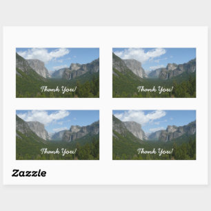 Inspiration Point in Yosemite National Park Rechthoekige Sticker