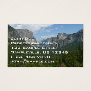 Inspiration Point in Yosemite National Park Visitekaartje