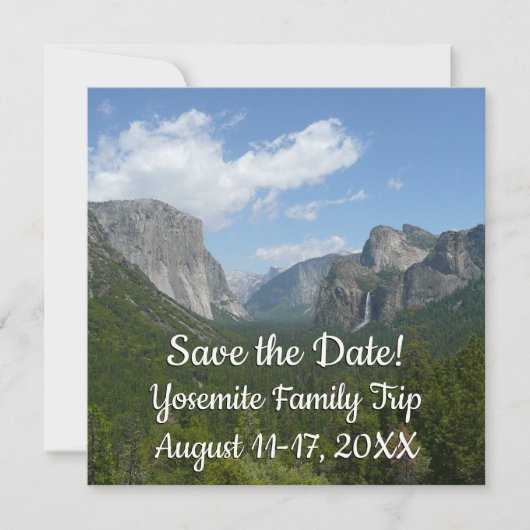 Inspiration Point in Yosemite Save the Datum (Voorkant)