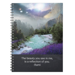 Inspiration Quotation on Beauty uit Rumi Notitieboek