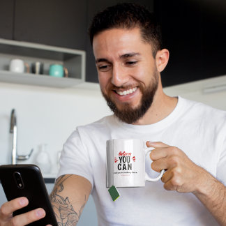 Inspiration Quote Believe you can Koffiemok