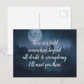 Inspiration Quote, ik ontmoet je daar Briefkaart (Voorkant / Achterkant)