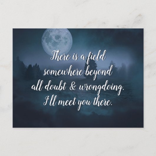 Inspiration Quote, ik ontmoet je daar Briefkaart (Voorkant)