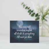 Inspiration Quote, ik ontmoet je daar Briefkaart (Staand voorkant)