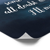 Inspiration Quote, ik ontmoet je daar. Poster (Hoek)