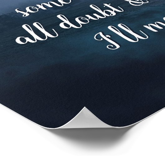 Inspiration Quote, ik ontmoet je daar. Poster (Hoek)