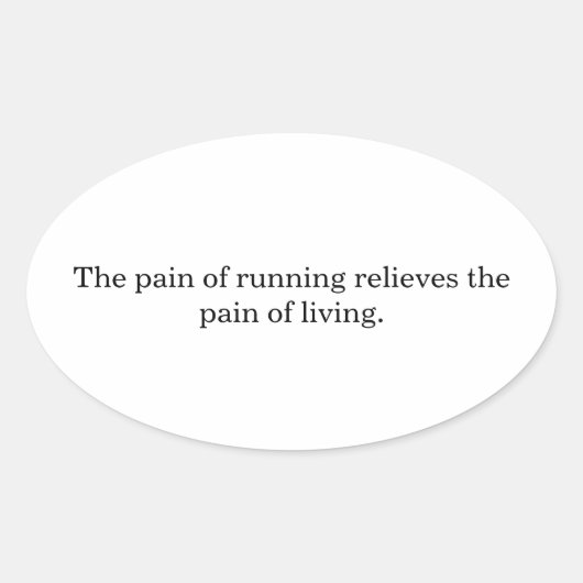 Inspiration runners  ovale sticker (Voorkant)