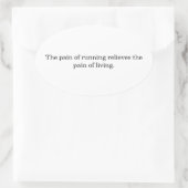 Inspiration runners  ovale sticker (Tas)