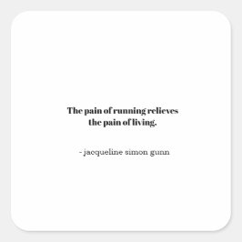 Inspiration runners  vierkante sticker