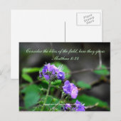 Inspiration scriptureflower briefkaart wildernis (Voorkant / Achterkant)