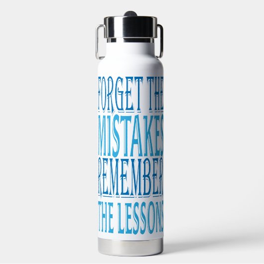 Inspiration Words "forget the mistakes" Tumbler Waterfles (Voorkant)