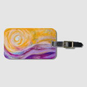 Inspiration Yellow, magenta and purple Bagagelabel (Voorkant (horizontaal))