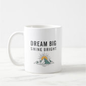 Inspirational Adventure Mountain Quote Ceramic Mug Koffiemok (Links)