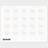 Inspirational and Cheerful Positive Message Ronde Sticker (Vel)