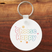Inspirational and Cheerful Positive Message Sleutelhanger (Voorkant)