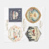 Inspirational animals and kids art collection fleece deken (Voorkant (Horizontaal))