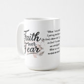 Inspirational Bible Verse Coffee Cup Koffiemok (Voorkant links)