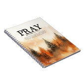 Inspirational Bible Verse Philippians 4:6-7  Notitieboek (Rechterzijde)