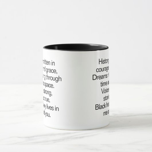 Inspirational Black History Mug Mok (Midden)