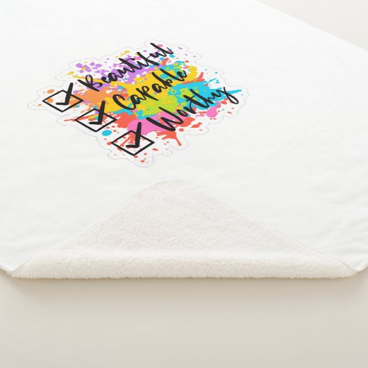 Inspirational blanket sherpa deken (3/4)