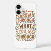 Inspirational Botanical Growth Saying Case-Mate iPhone Case (Achterkant)