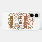 Inspirational Botanical Growth Saying Case-Mate iPhone Case (Achterkant (horizontaal))