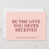 Inspirational Card Custom Self Love Gift for Women Feestdagenkaart (Voorkant)