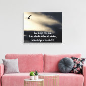 Inspirational Christian Art John 8 vs 12 Canvas Afdruk (Insitu (Woonkamer))