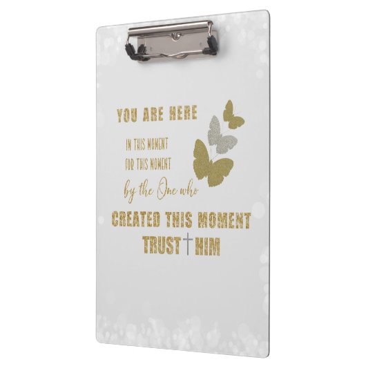 Inspirational Christian Quote Clipboard Klembord (Links)