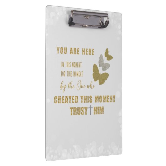 Inspirational Christian Quote Clipboard Klembord (Rechts)