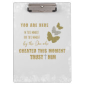 Inspirational Christian Quote Clipboard Klembord (Voorkant)
