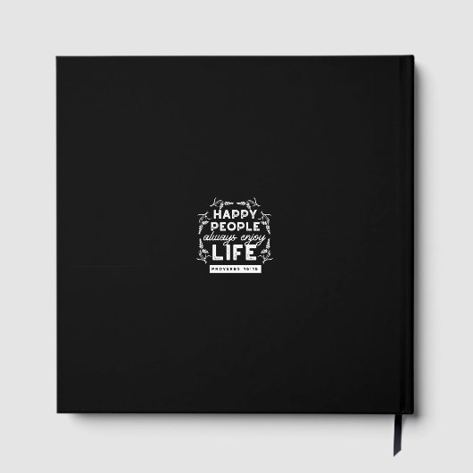 Inspirational Christian Quote from Proverbs 15:15 Gastenboek (Achterkant)