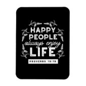 Inspirational Christian Quote from Proverbs 15:15 Magneet (Verticaal)