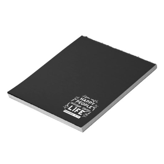 Inspirational Christian Quote from Proverbs 15:15 Notitieblok (Linkerzijde)