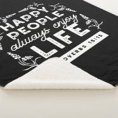 Inspirational Christian Quote from Proverbs 15:15 Sherpa Deken (3/4)