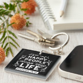 Inspirational Christian Quote from Proverbs 15:15 Sleutelhanger (Voorkant Rechts)