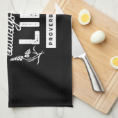 Inspirational Christian Quote from Proverbs 15:15 Theedoek (Quarter Fold)