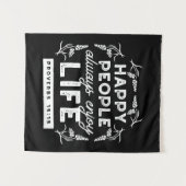 Inspirational Christian Quote from Proverbs 15:15 Wandkleed (Voorkant (horizontaal))